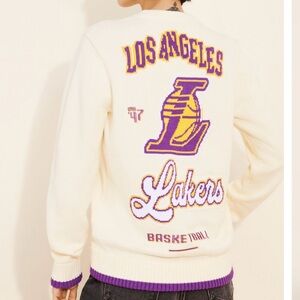 Free People x Wild Collective Los Angeles Lakers graphic sweater unisex size L